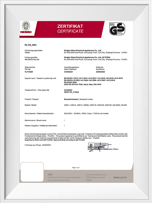 Certificado GS